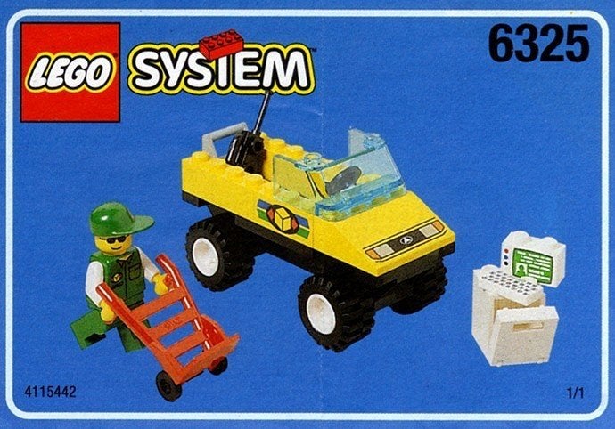 LEGO System 6325 - Pakket ophaaldienst (Package pickup), Gebruikt, Overige thema's, Verzenden, Lego