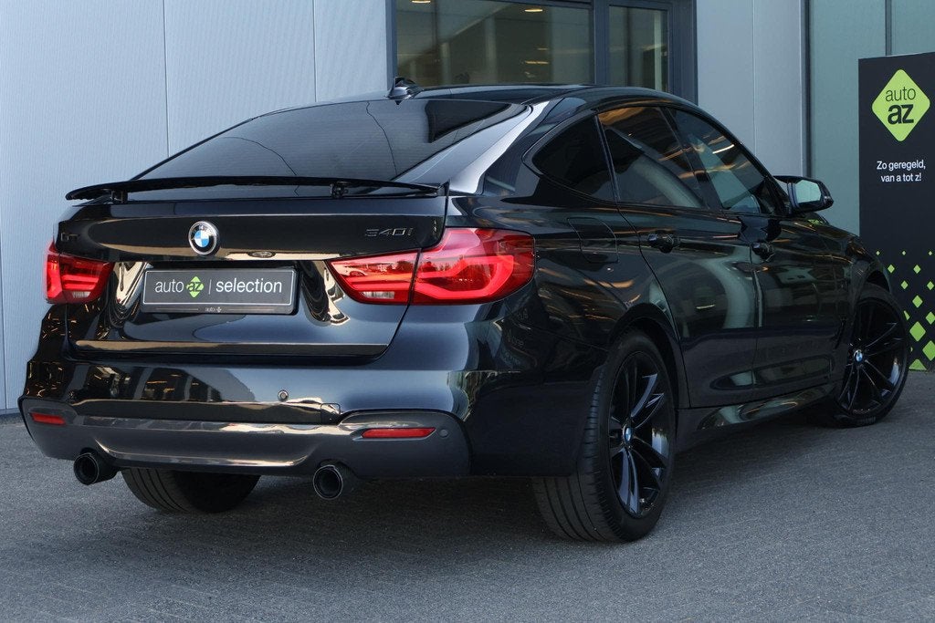 BMW 3-serie Gran Turismo 340i High Executive M-Sport / Panor, Auto's, BMW, Automaat, Gebruikt, Automatische klimaatregeling, Zwart