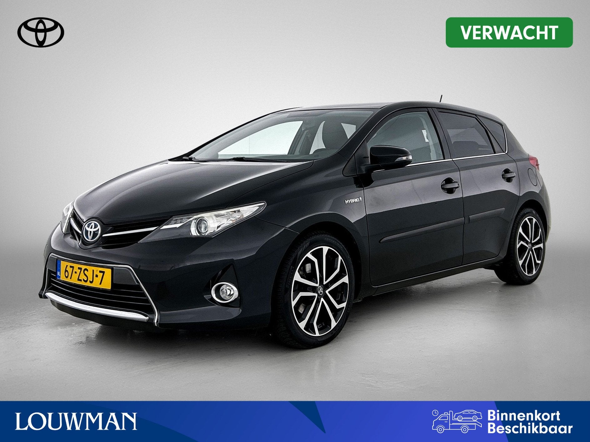 Toyota Auris 1.8 Hybrid Aspiration | Dealer Onderhouden | Li, Gebruikt, Zwart, 4 cilinders, Zwart