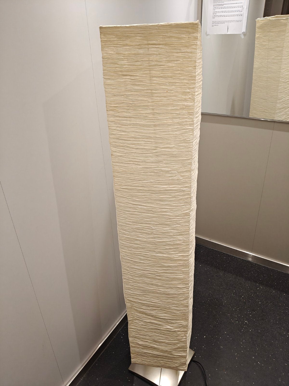 2 papieren staande lampen van Ikea (vintage), Ophalen, Gebruikt, Textiel, 100 tot 150 cm