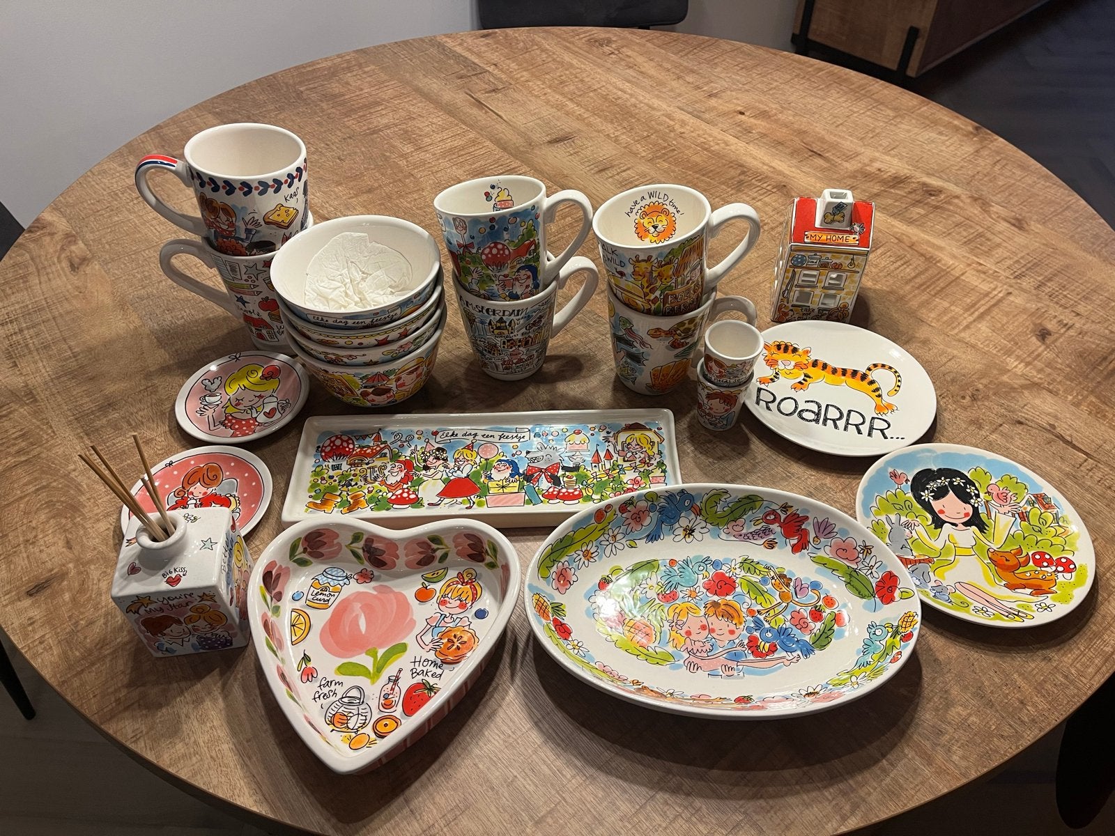 Grote collectie Blond Amsterdam servies, Ophalen, Blond Amsterdam, Zo goed als nieuw, Aardewerk