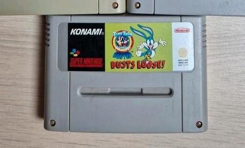 snes tiny toon adventures toons buster busts loose konami, Avontuur en Actie, 1 speler, Ophalen of Verzenden, Zo goed als nieuw