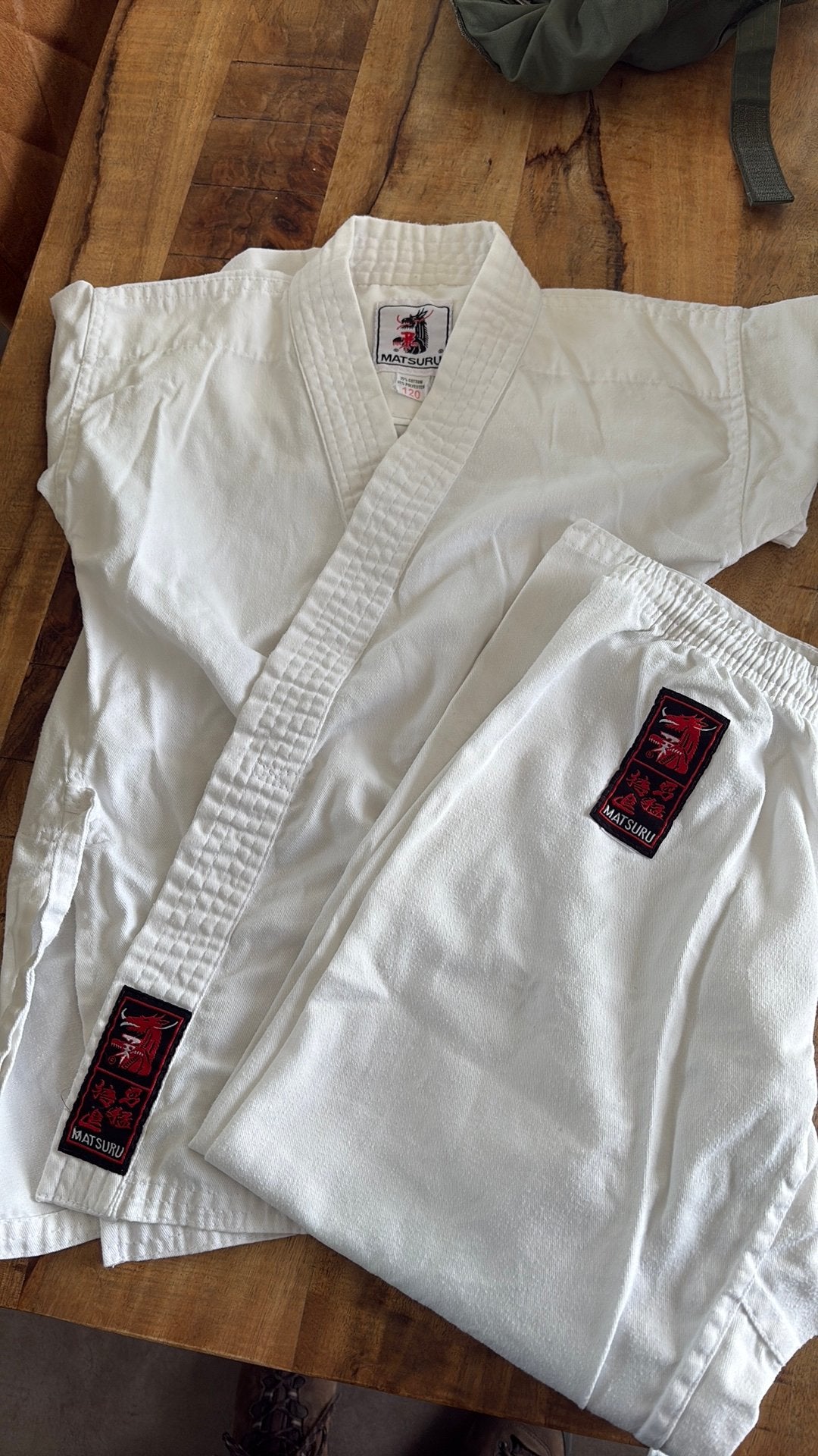 Karate pak matsuro maat 120, Ophalen of Verzenden, Gebruikt