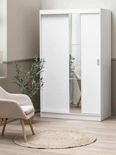 Nieuwe Kledingkast ODDER 120x201 met spiegel schuifdeuren, Huis en Inrichting, Ophalen, Overige materialen, 100 tot 150 cm, 200 cm of meer