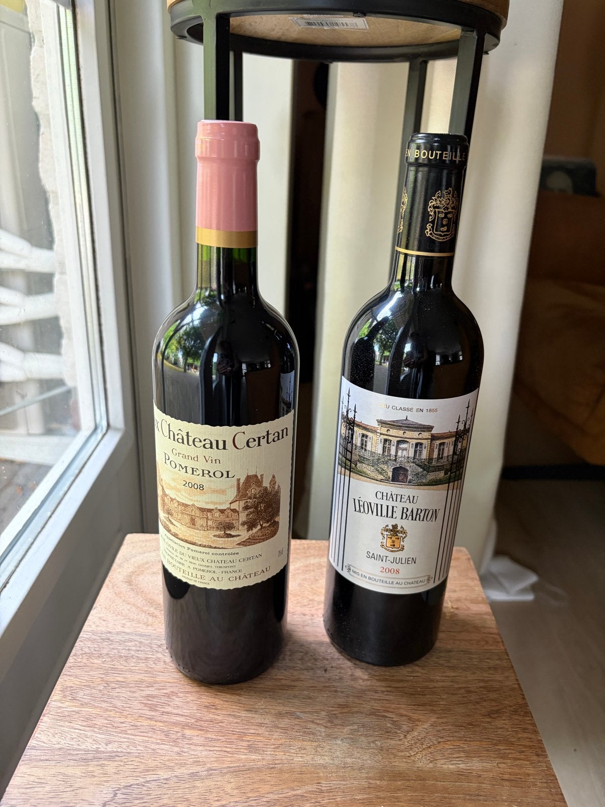 Château Certan Pomerol 2008 & Château Léoville Barton 2008, Ophalen of Verzenden, Nieuw, Frankrijk, Rode wijn