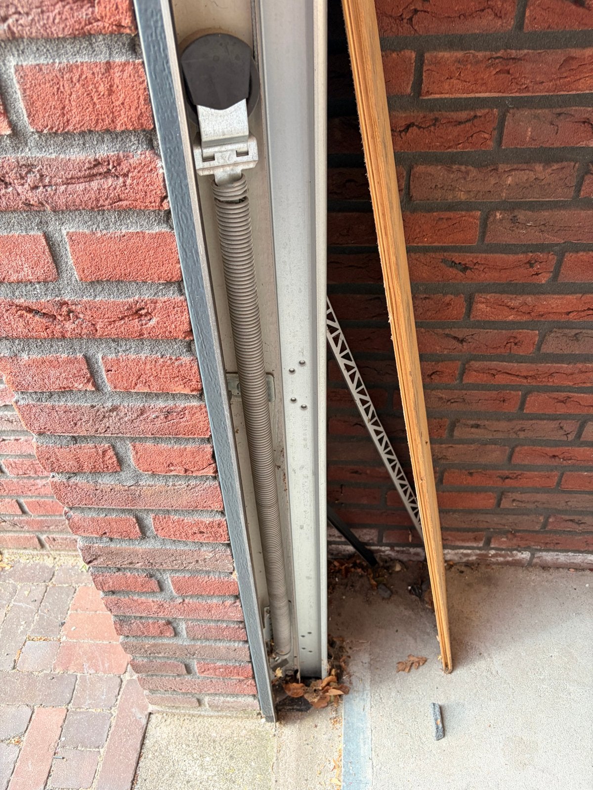 Hormann Promatic Garagedeur met motor en afstandsbediening, Gebruikt, Garagedeur, Metaal, 200 tot 215 cm