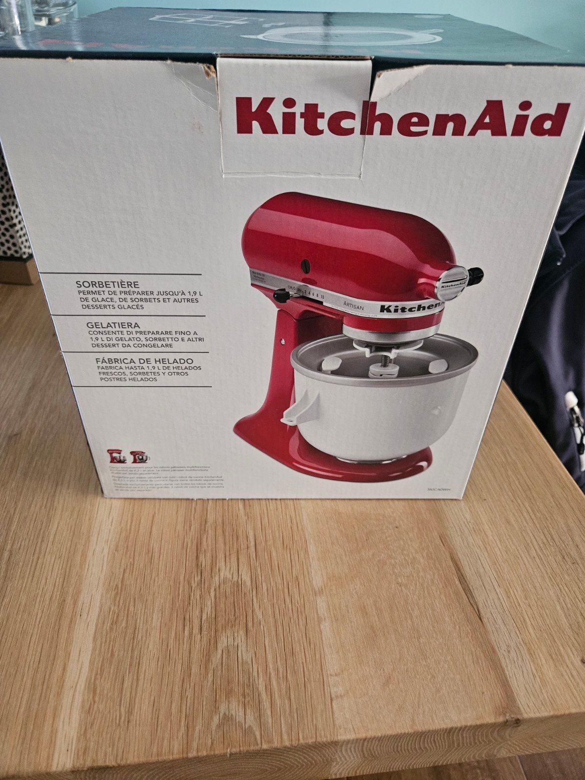 KitchenAid IJsmaker Opzetstuk - Nieuw in Doos, Overige typen, Ophalen, Nieuw, Wit