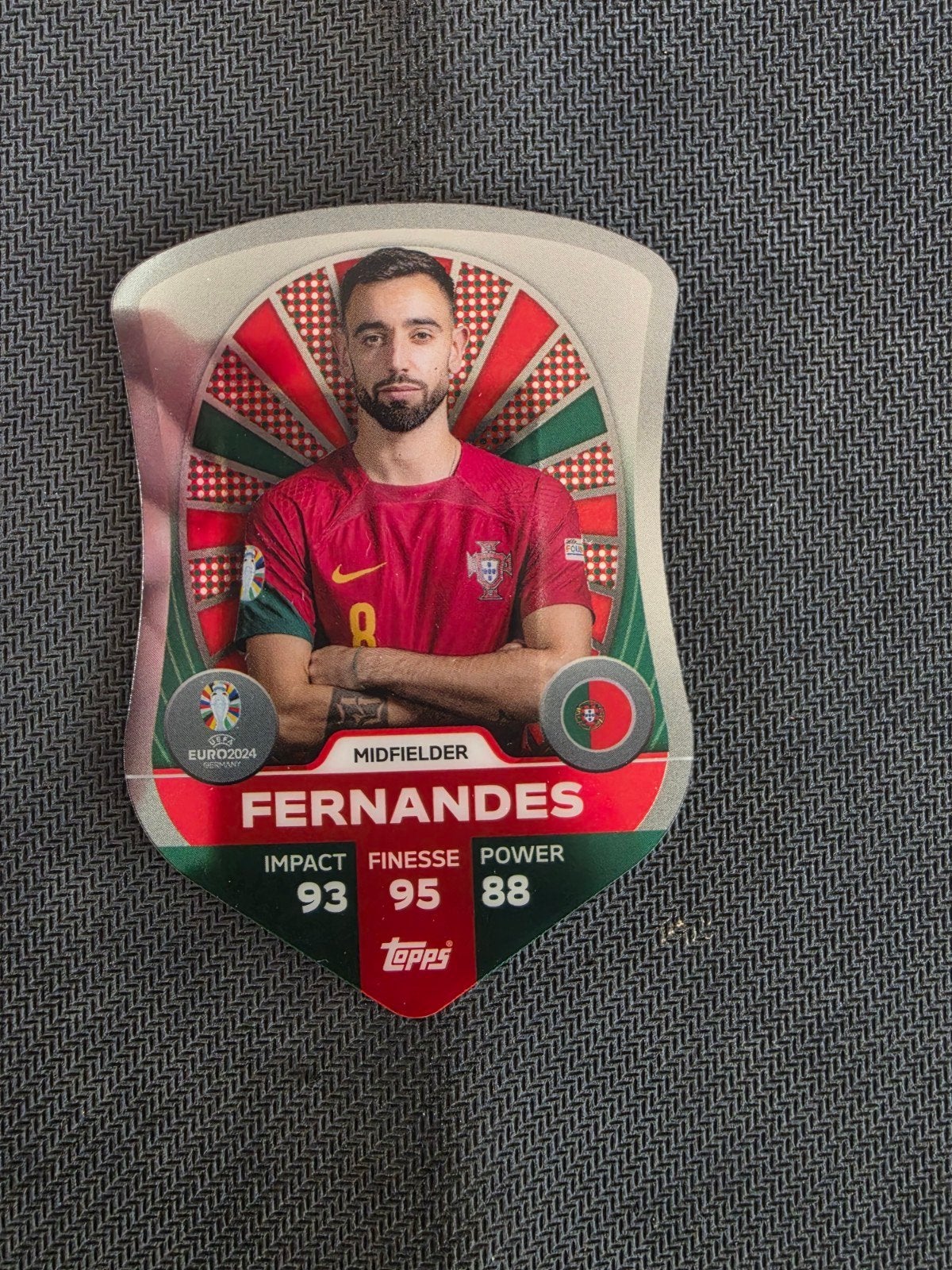 Topps Match Attax EURO 2024 Bruno Fernandes Kaart, Ophalen of Verzenden, Zo goed als nieuw