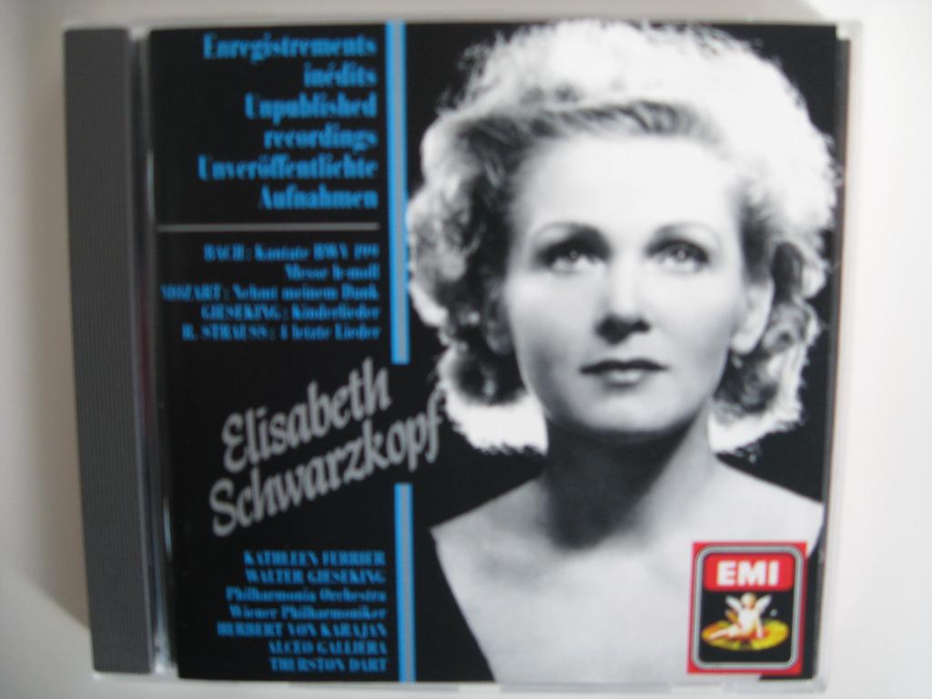 Elisabeth Schwarzkopf: Bach, Mozart e.a., Cd's en Dvd's, Ophalen of Verzenden, Classicisme, Gebruikt, Vocaal
