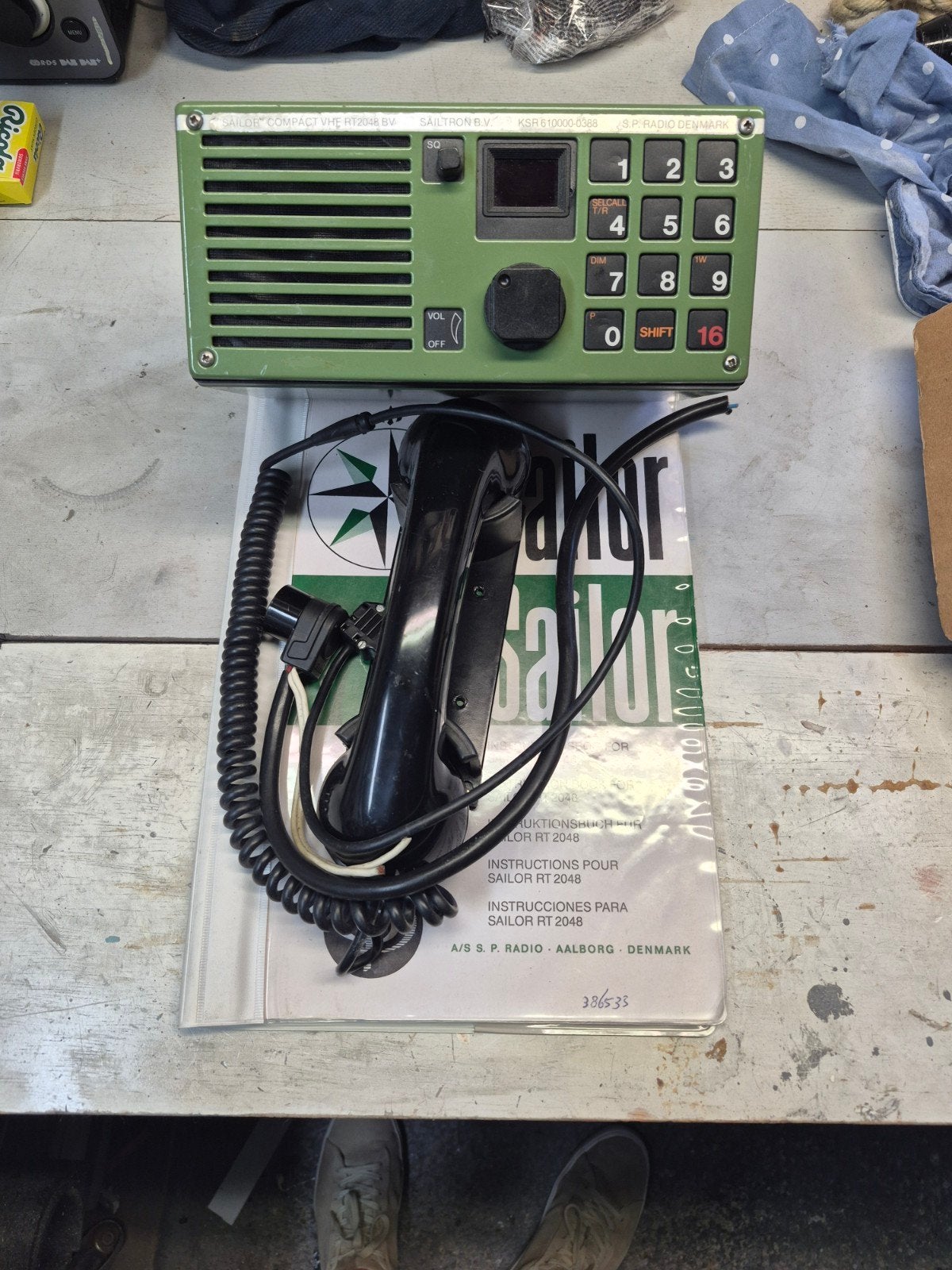 Sailor Compact VHF RT2048 Marifoon met Hoorn, Verzenden, Gebruikt, 15 km of meer, Portofoon of Walkie-talkie
