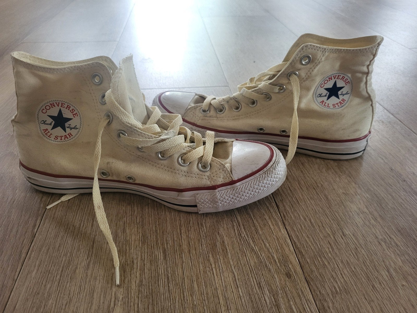 Converse All Star - Crème, Maat 41, Ophalen of Verzenden, Beige, Sneakers of Gympen