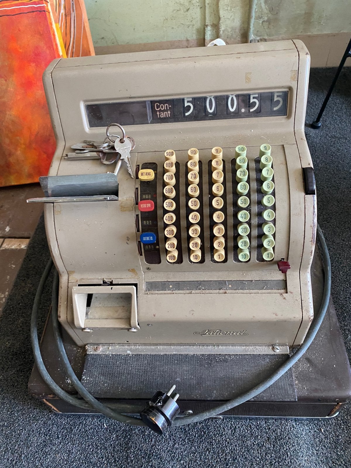 Vintage kassa systeem, Antiek en Kunst, Ophalen