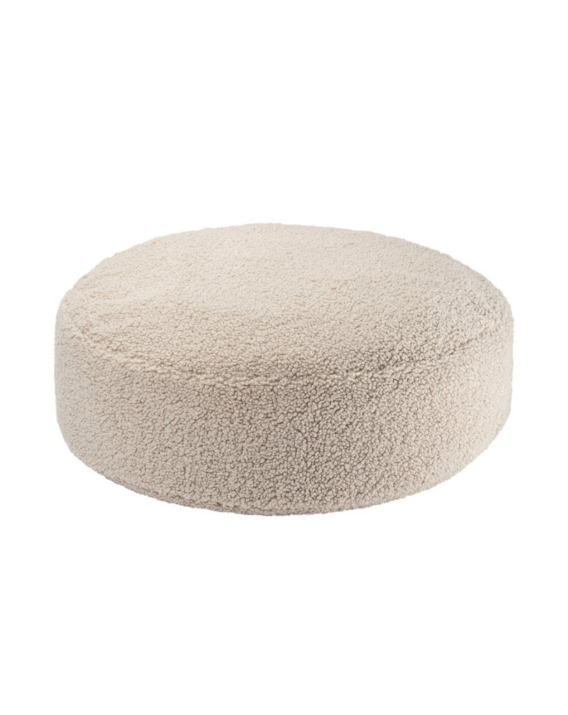 Poef Teddy Rond Biscuit Wigiwama, Minder dan 50 cm, Fabrikant LLC Wigiwama, Rond, Nieuw
