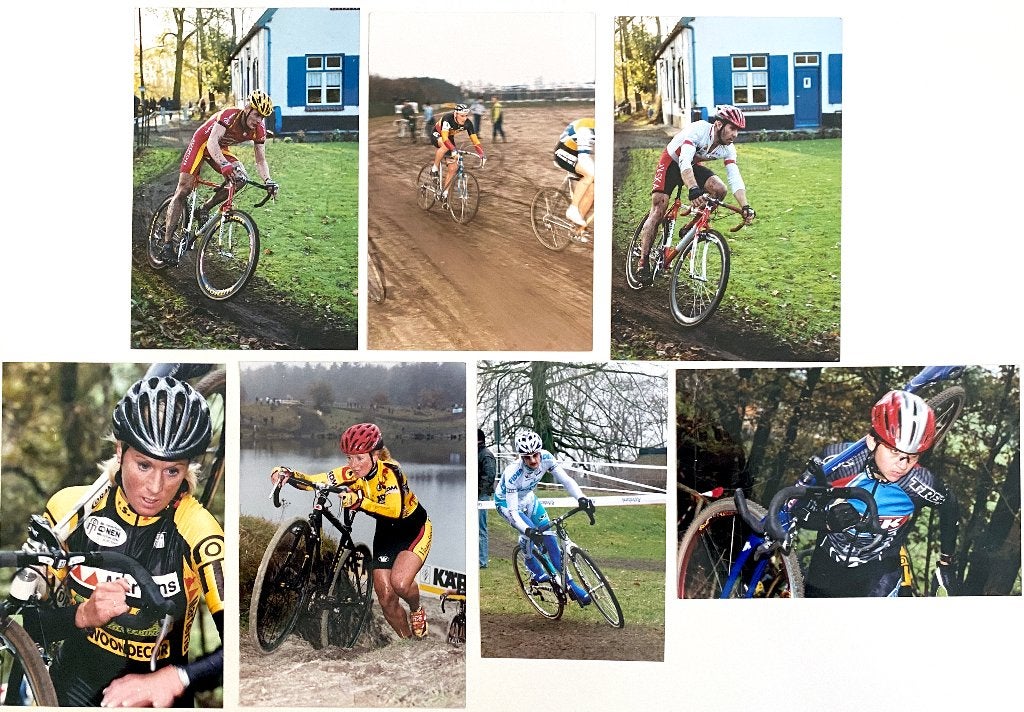 Wielrennen 7 x echte foto CYCLO-CROSS Liboton-Wellens etc., Ophalen of Verzenden, Overige typen