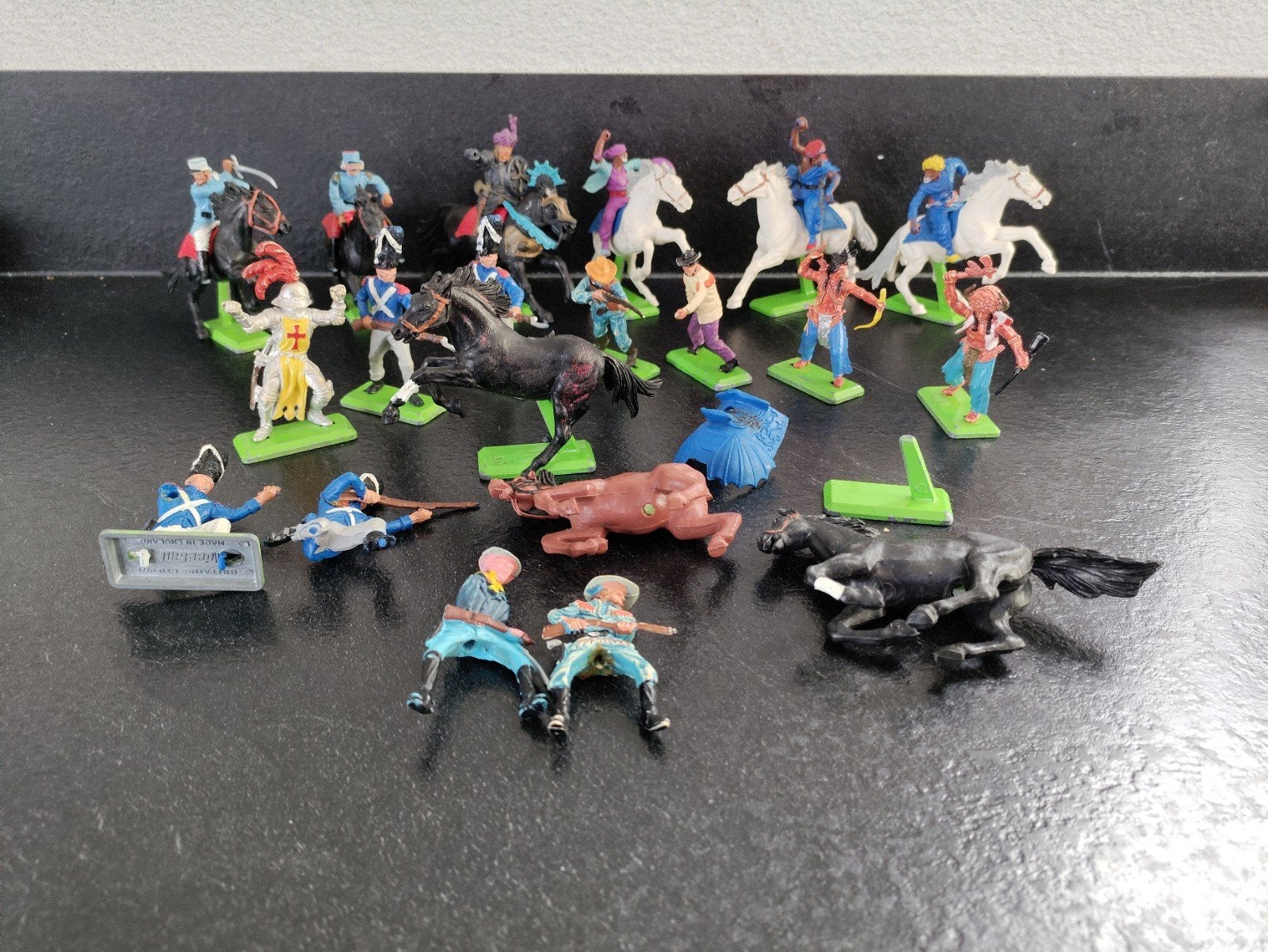 Vintage Speelgoedfiguren Ridders, Cowboys, Indianen & Soldat, Ophalen of Verzenden, Gebruikt