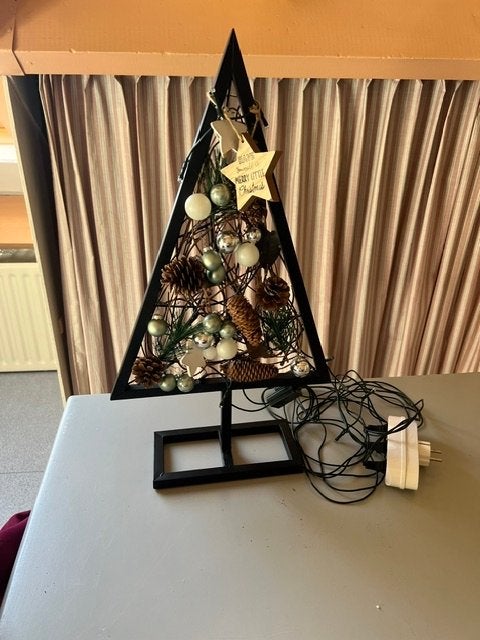 Zwarte kerstboom metaal, Ophalen of Verzenden