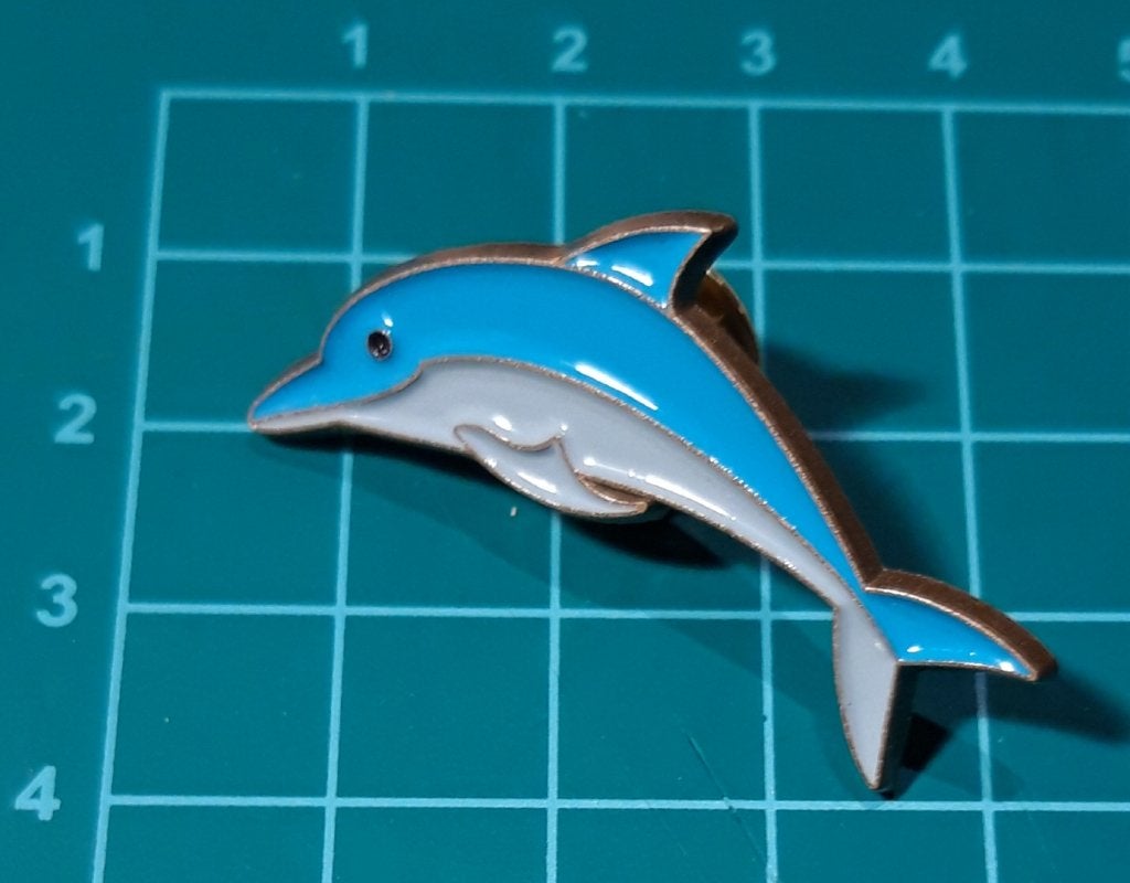 Nieuwe Dolfijn Pin voor Jas of Tas
