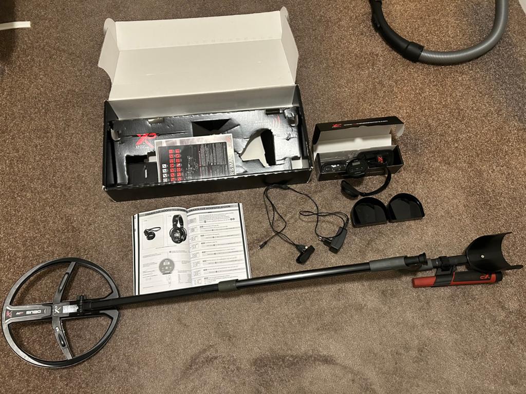 XP Deus V5 Lite metaaldetector, Ophalen, Meer dan 30 cm, Zo goed als nieuw, XP