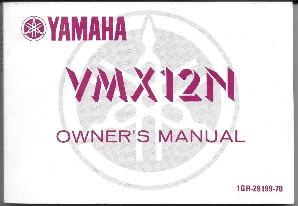 Yamaha VMX12 N manual notice (001v), Motoren, Handleidingen en Instructieboekjes, Ophalen of Verzenden, Yamaha