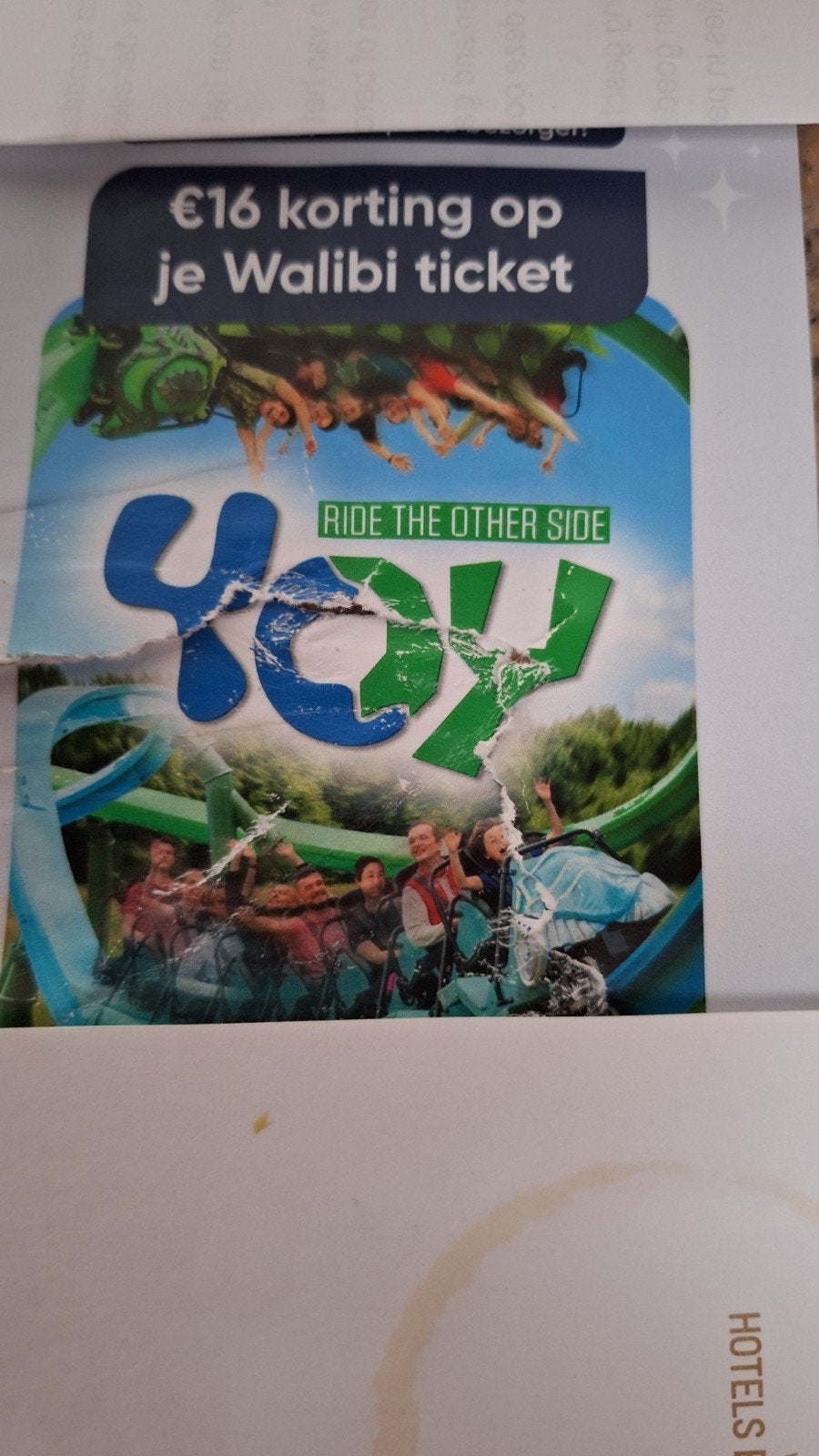 16 euro korting pp walibi, Kortingskaart