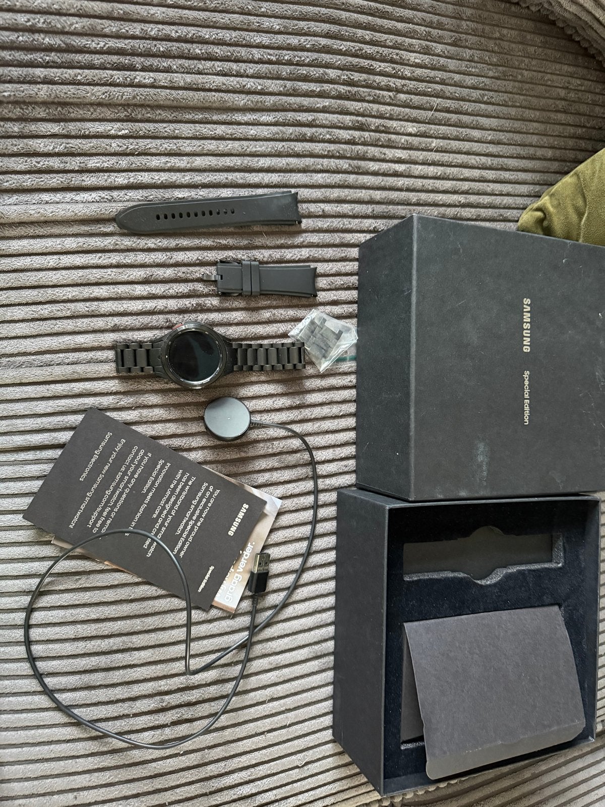 Samsung Galaxy Watch 4 Classic 46mm Zwart Special Edition, Ophalen, Afstand, Zwart, Zo goed als nieuw