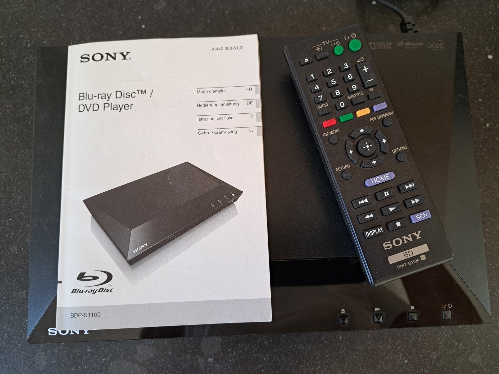 Sony BDP-S1100 BLUERAY/DVD/CD, Ophalen, Zo goed als nieuw, Sony