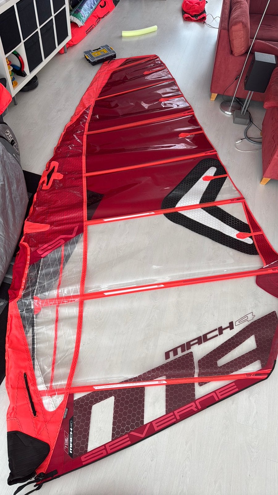 Severne mach4 7.8, Ophalen, Gebruikt, 6.5 m² tot 8 m², Severne