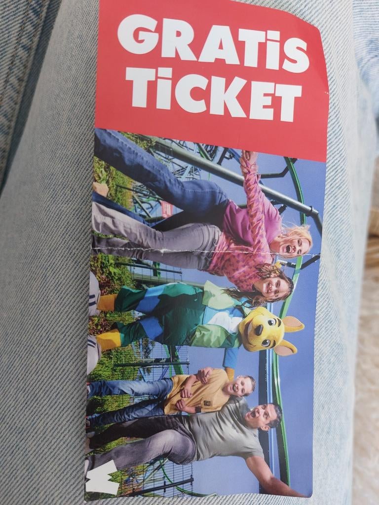 Entree ticket Walibi, Eén persoon, Ticket of Toegangskaart