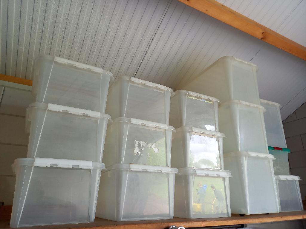 Hema opslaboxen in nette staat, Ophalen, Kunststof, Wit, Overige merken