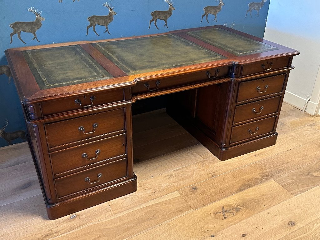 Groot mahonie bureau in perfecte staat, Antiek en Kunst, Ophalen of Verzenden