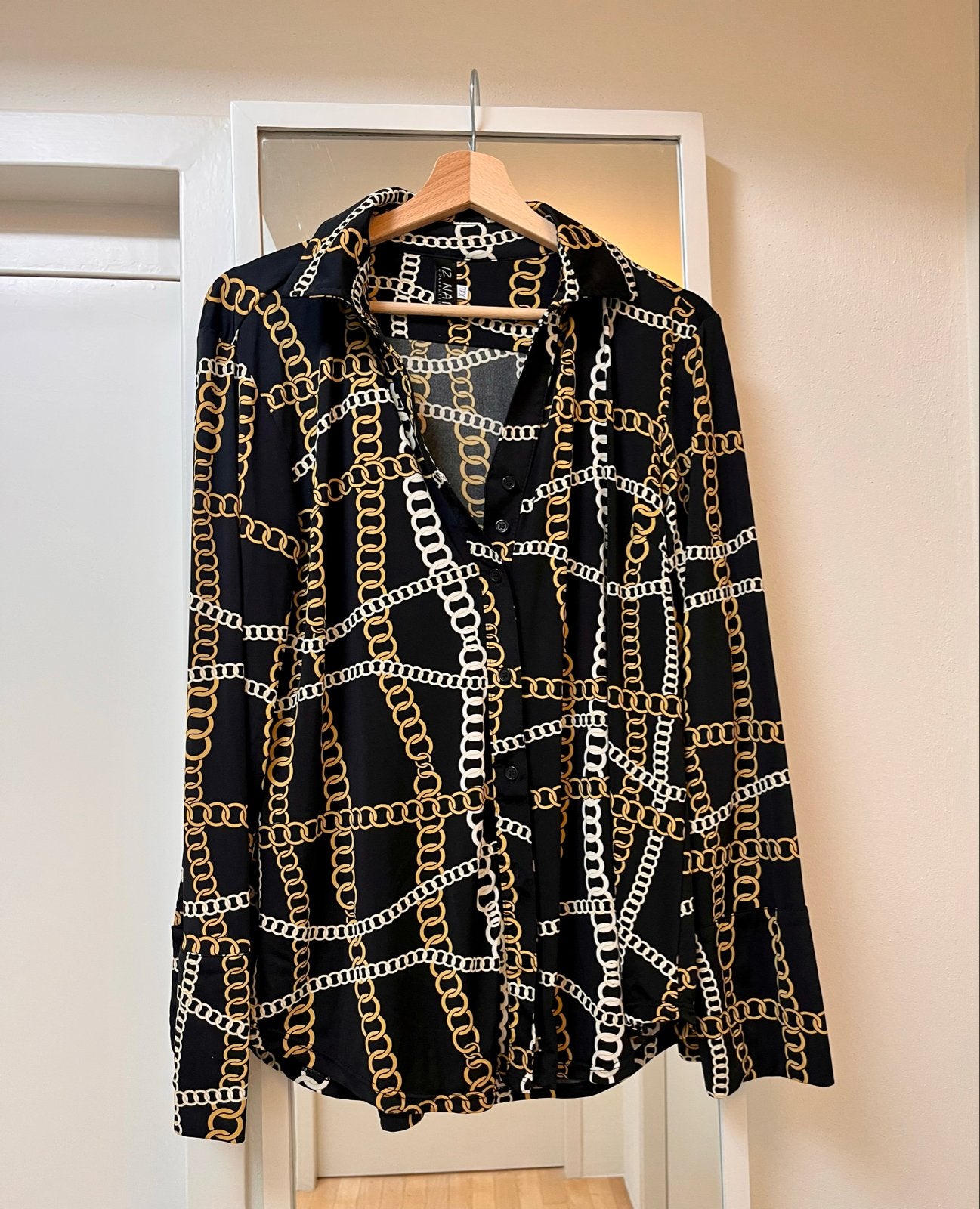 IZ NAÏ Collection Blouse met Kettingprint - Maat XXL, Ophalen of Verzenden, Zo goed als nieuw, Maat 46/48 (XL) of groter, Meerkleurig