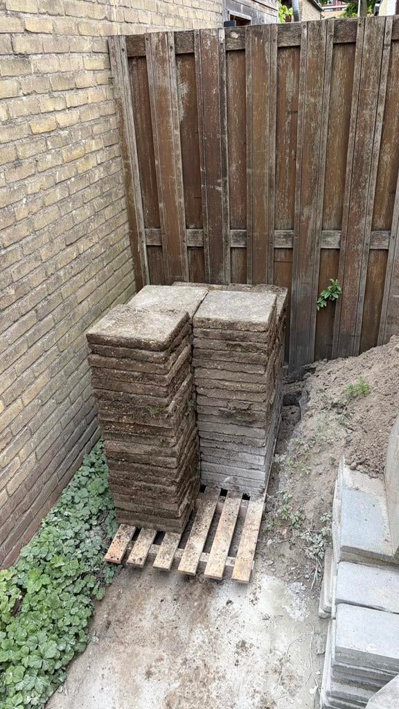 Tegels 30x30 cm, Tuin en Terras, Ophalen, Gebruikt, 10 m² of meer, Beton