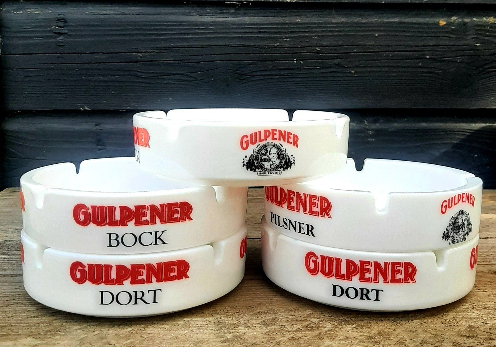 Vintage - GULPENER Asbakken (Bier / Café / Kroeg), Verzamelen, Rookartikelen, Aanstekers en Luciferdoosjes, Ophalen of Verzenden