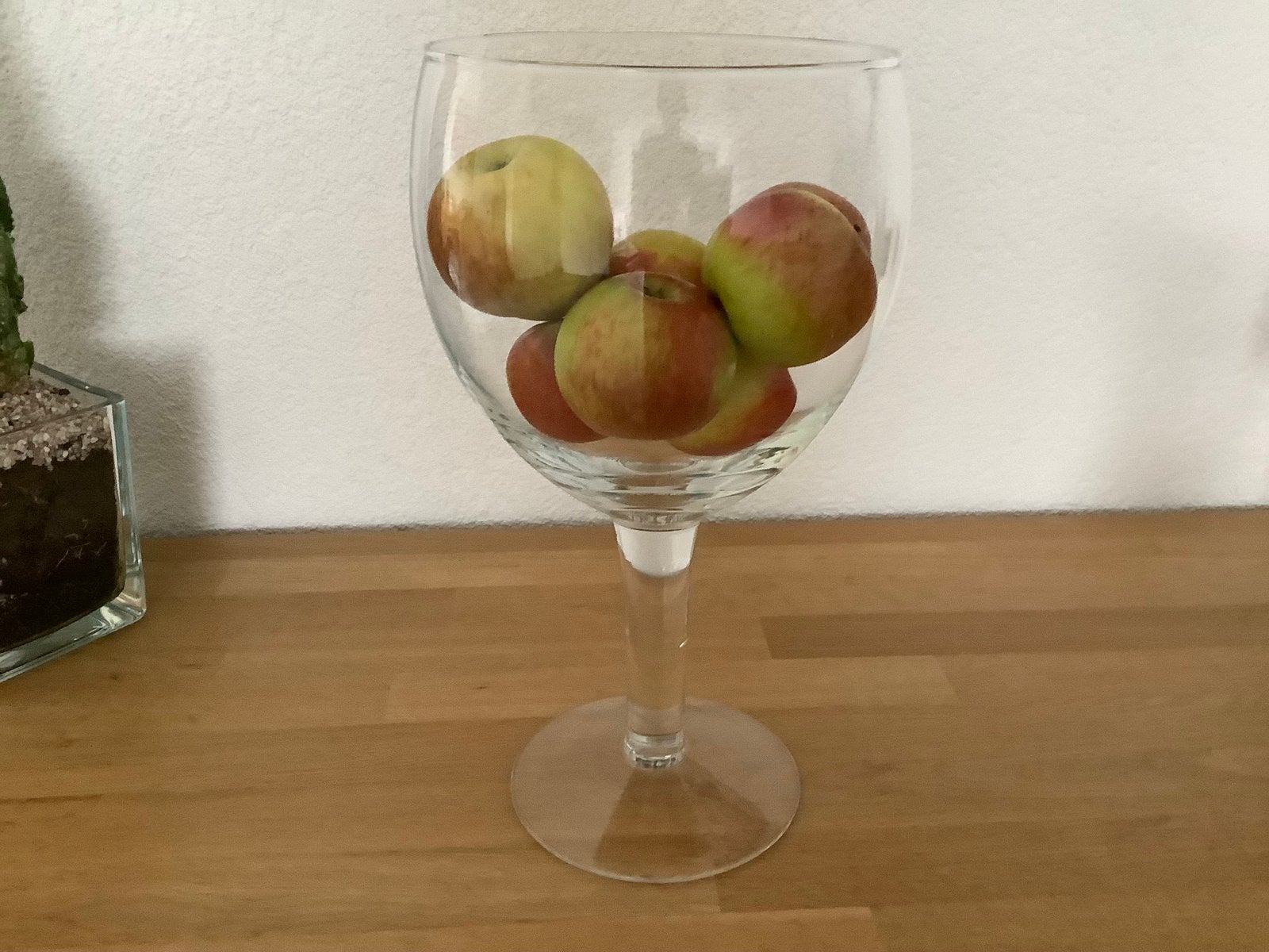 Grote glazen vaas/schaal, Huis en Inrichting, Woonaccessoires | Vazen, Ophalen of Verzenden, Zo goed als nieuw