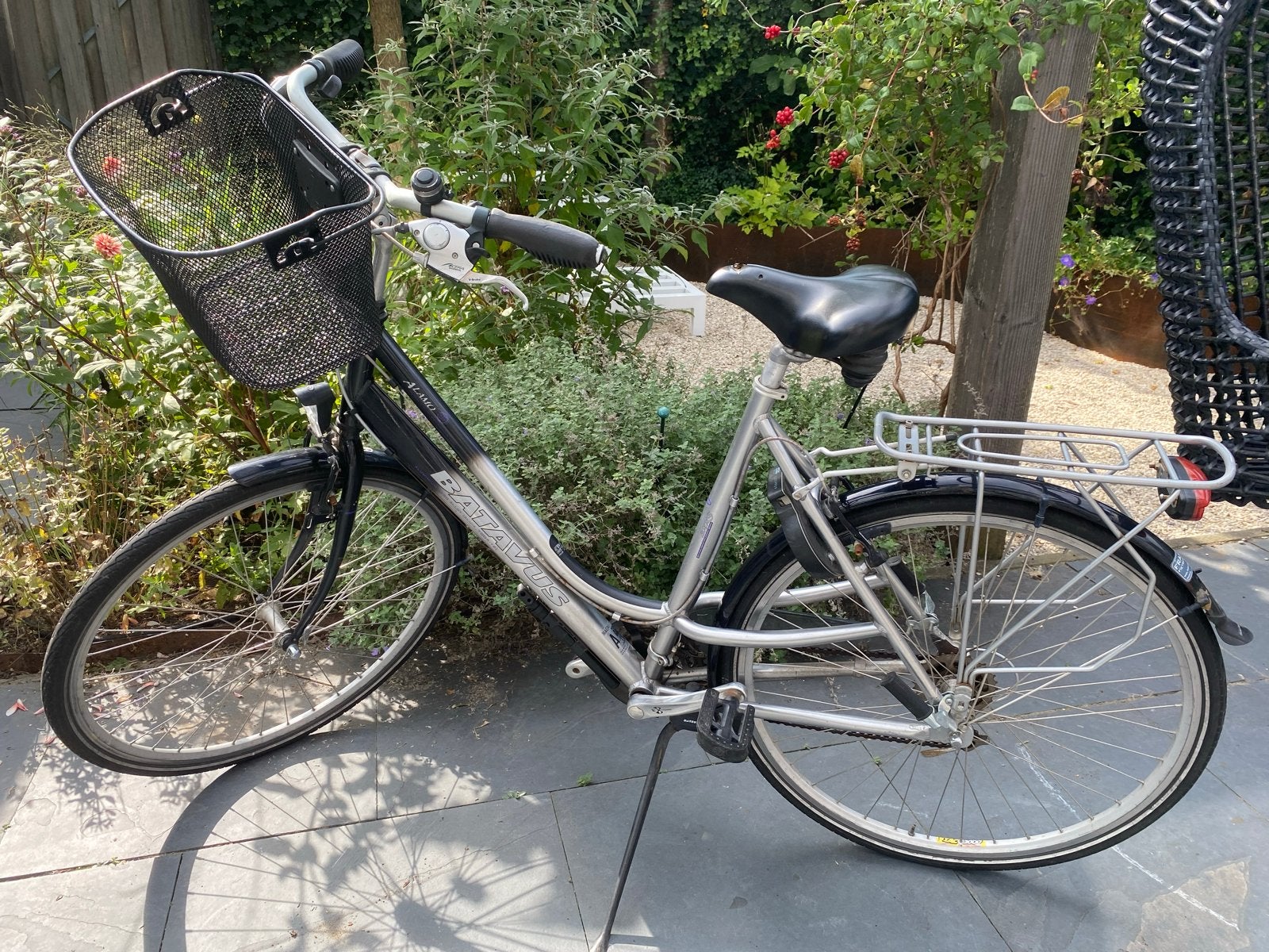 Batavus Alamo damesfiets met mand, Fietsen en Brommers, Ophalen, Gebruikt, Versnellingen, Batavus