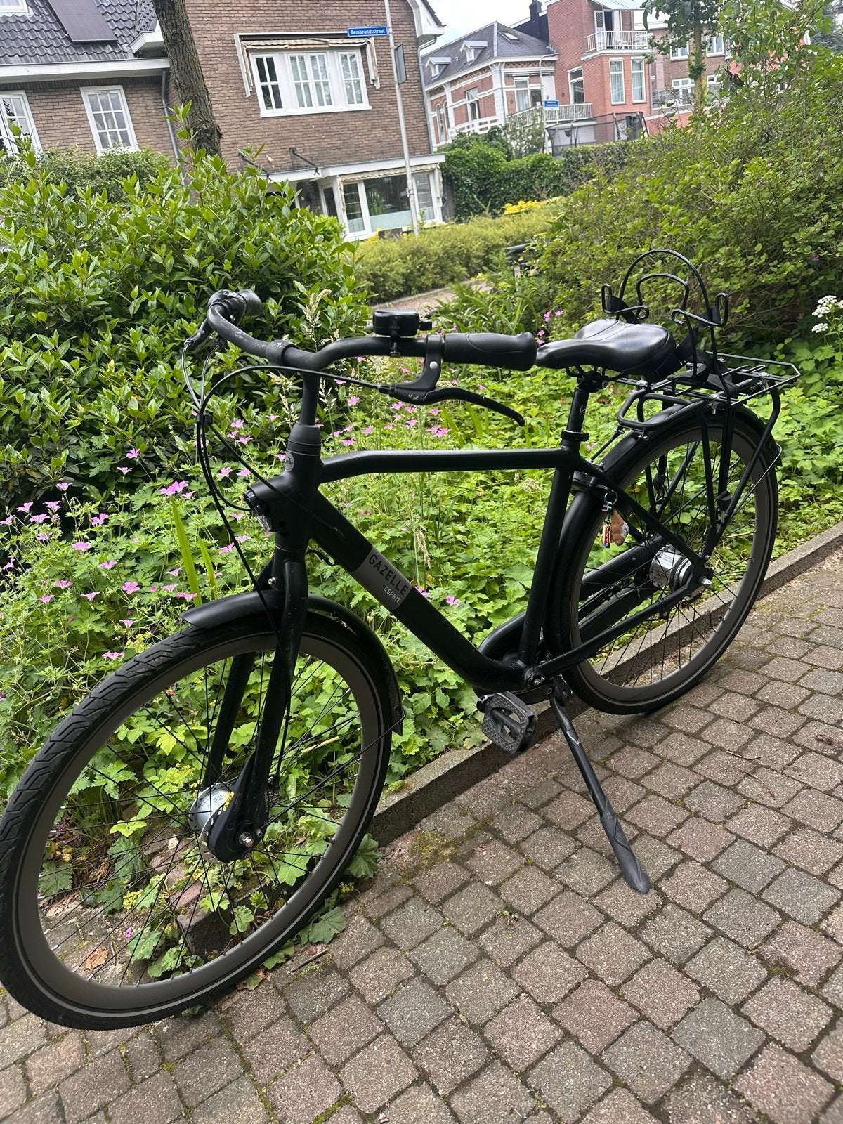 Gazelle Esprit T7 2025 zwart 49cm - klaar voor school, Ophalen, Velgrem, Versnellingen, 49 tot 53 cm