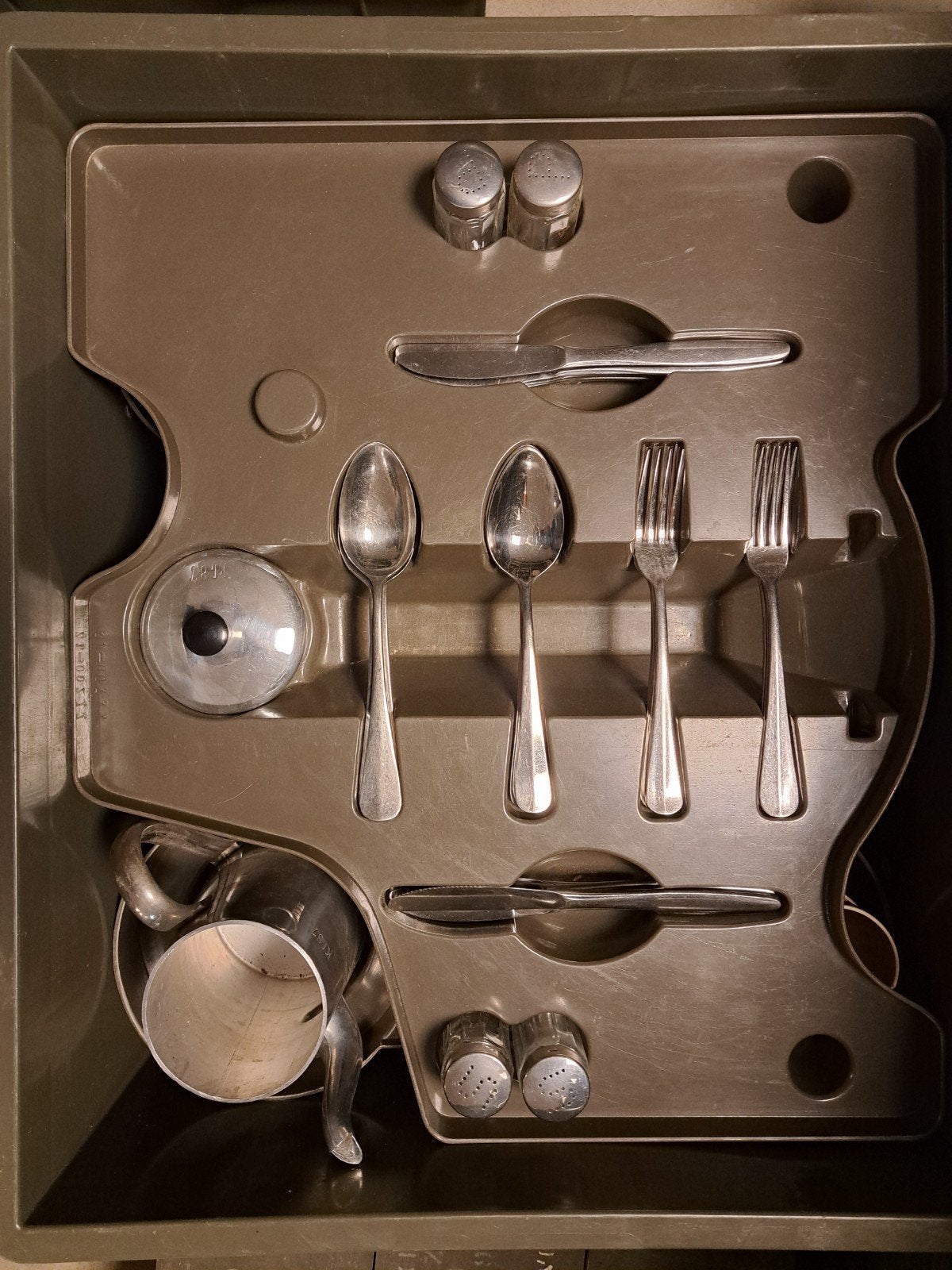 Originele Militaire Veldkeuken Kist met Compleet Servies & B, Ophalen of Verzenden, X, Nederland, Landmacht
