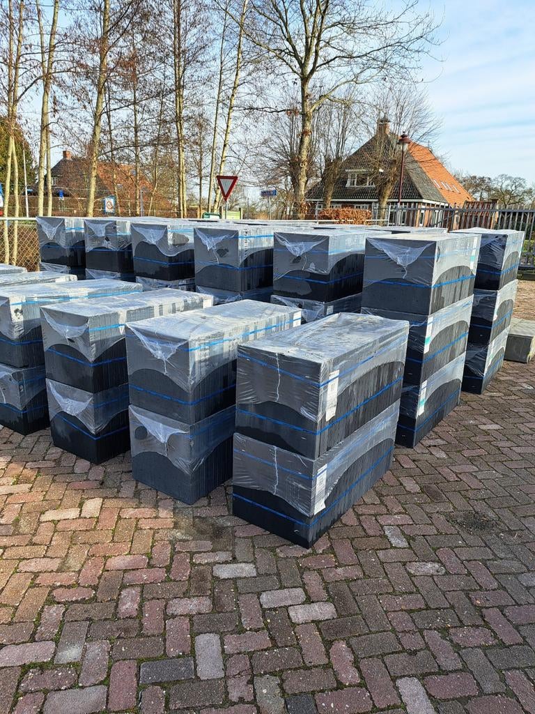 betontegels terrastegel 50x50x4cm grijs en antraciet zvk/mvk, Ophalen, Nieuw, 10 m² of meer, Beton