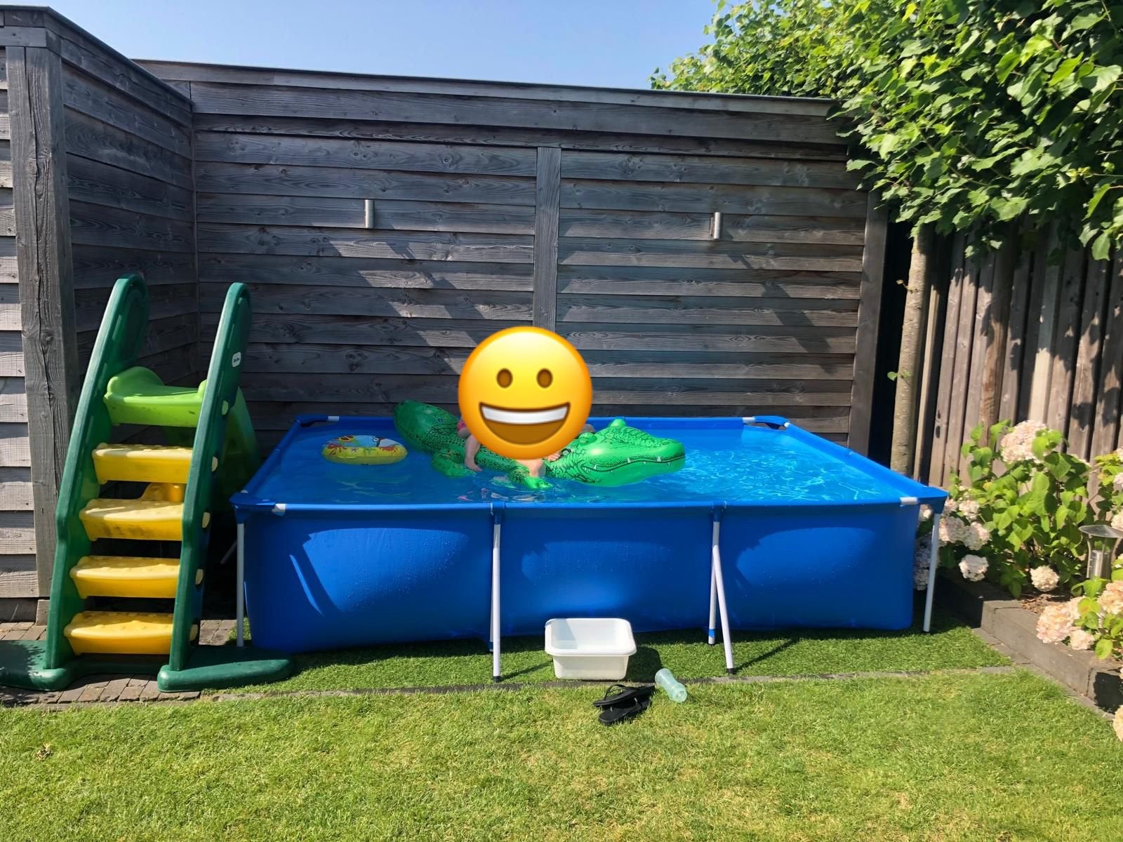 Opzetzwembad voor de tuin - Plezier voor het hele gezin, Ophalen, Gebruikt, Opzetzwembad, 200 tot 400 cm