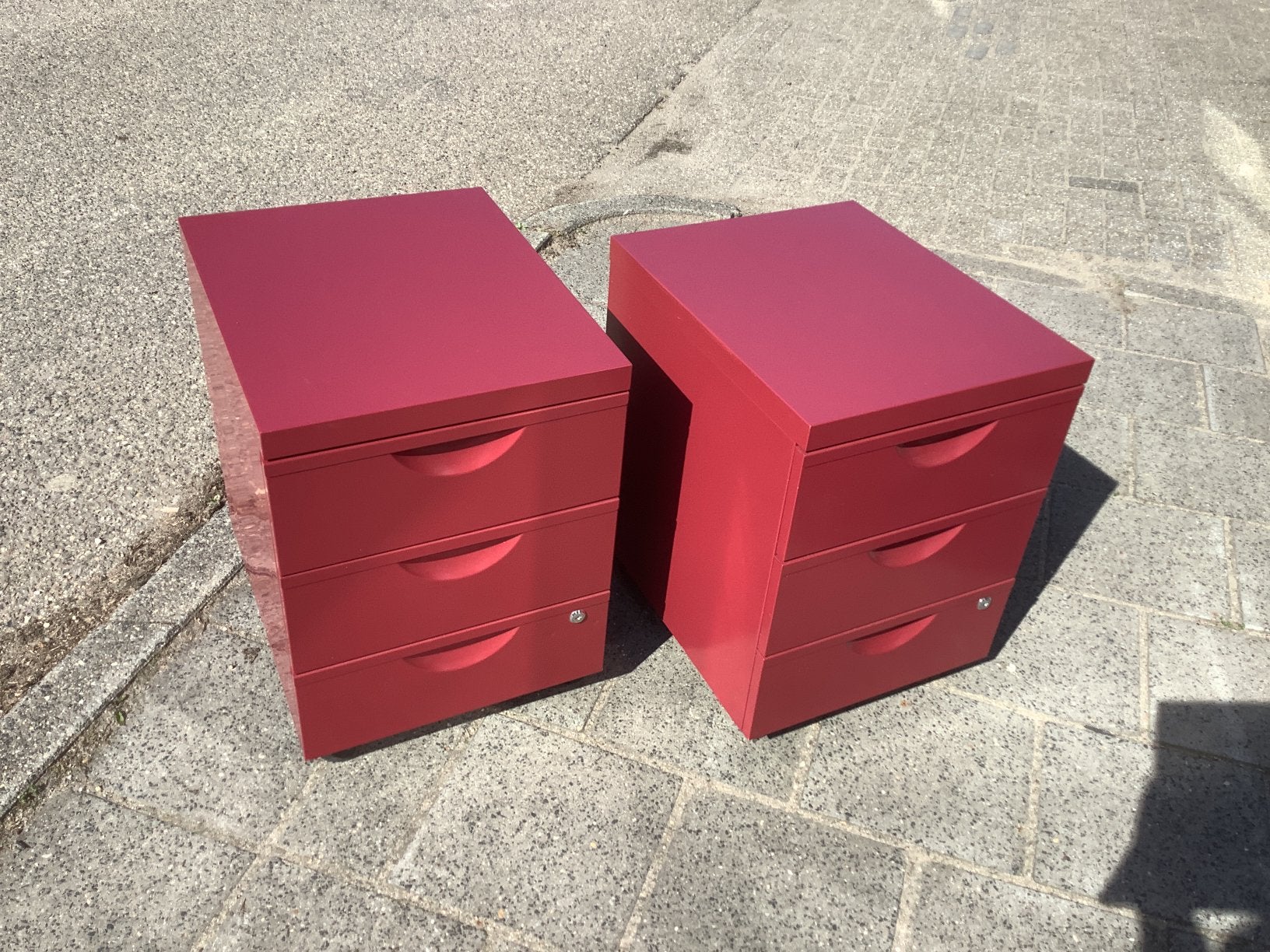 Ladenkasten metaal, Ikea, 57 cm hoog, op wieltjes, Ophalen, Minder dan 50 cm, Zo goed als nieuw, 3 of 4 laden