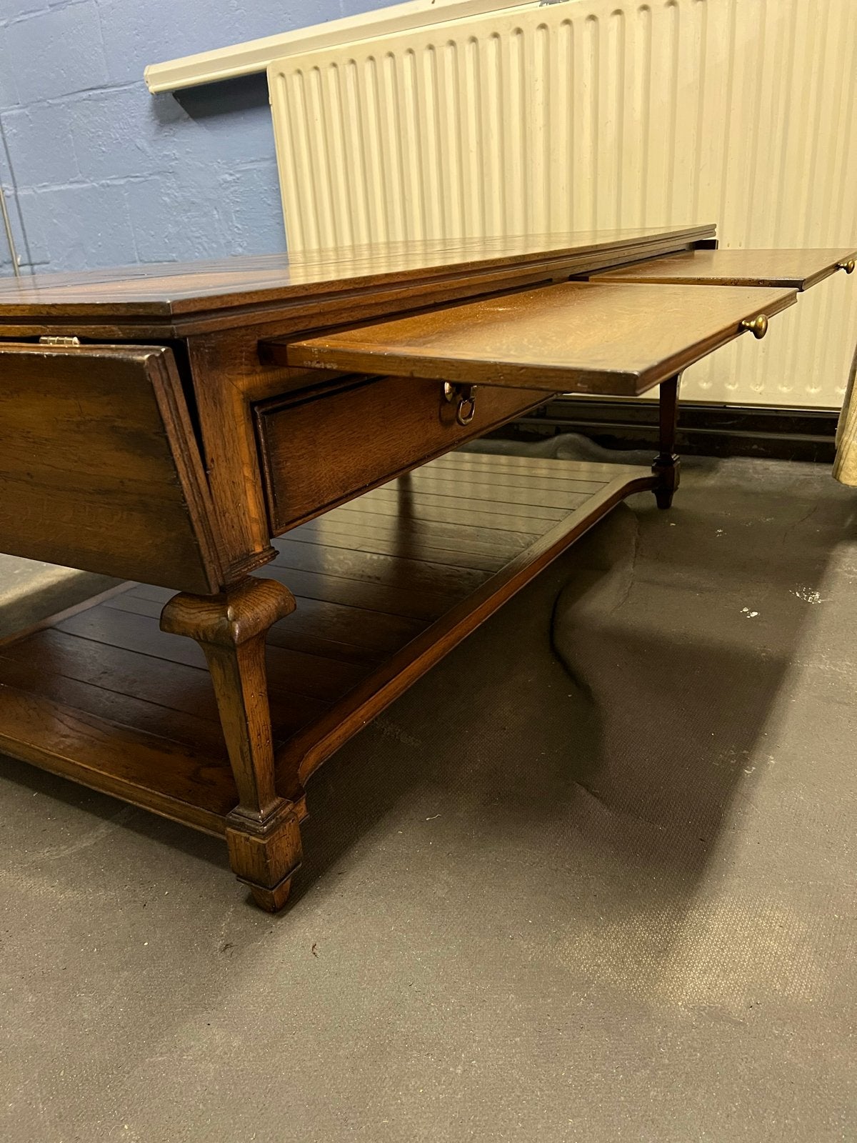 RAC Royal Antiek Eiken Salontafel met Uitschuifbare Bladen, Antiek en Kunst, Ophalen