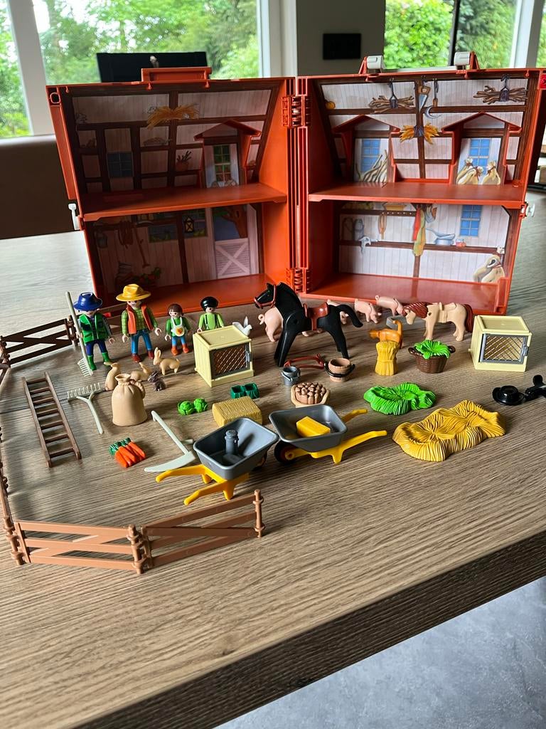 Playmobil Boerderij met Dieren en Figuren, Ophalen of Verzenden, Zo goed als nieuw, Complete set