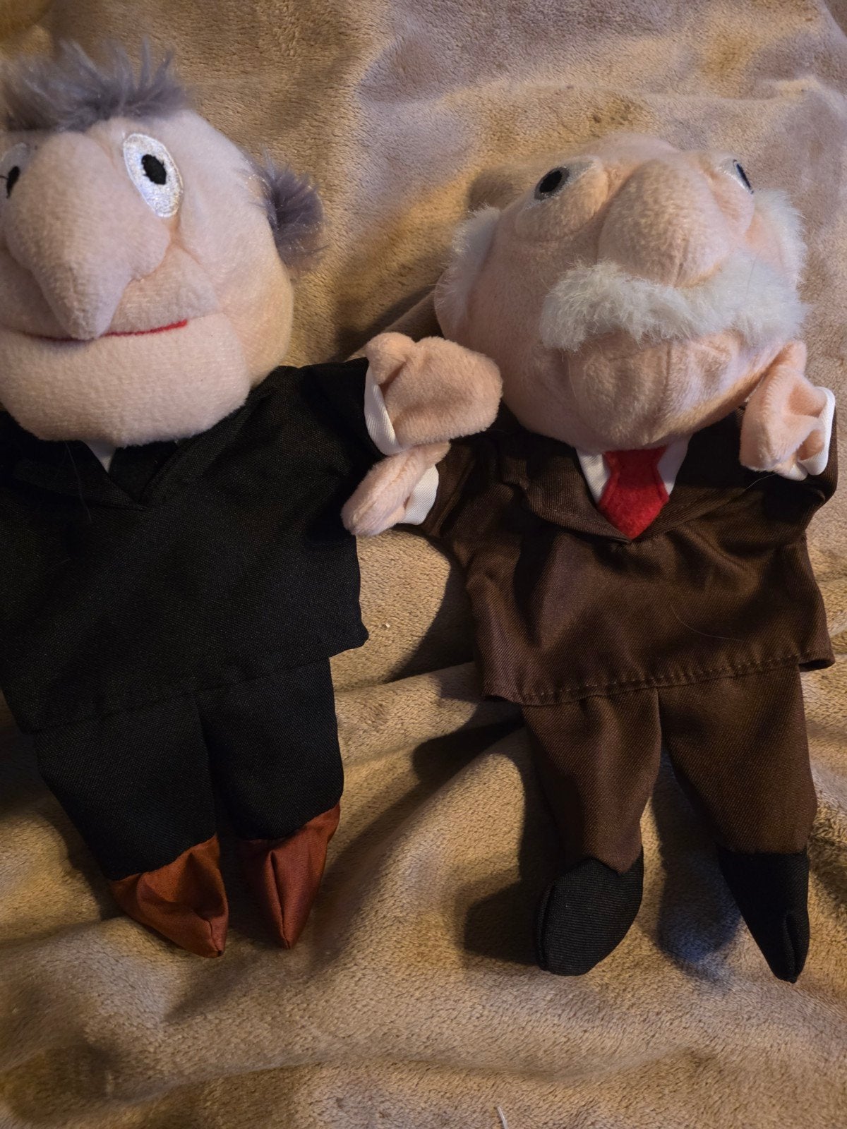 Waldorf en Statler handpoppen AH ZGAN, Overige typen, Ophalen of Verzenden, Zo goed als nieuw, Middelgroot (20 tot 80 cm)