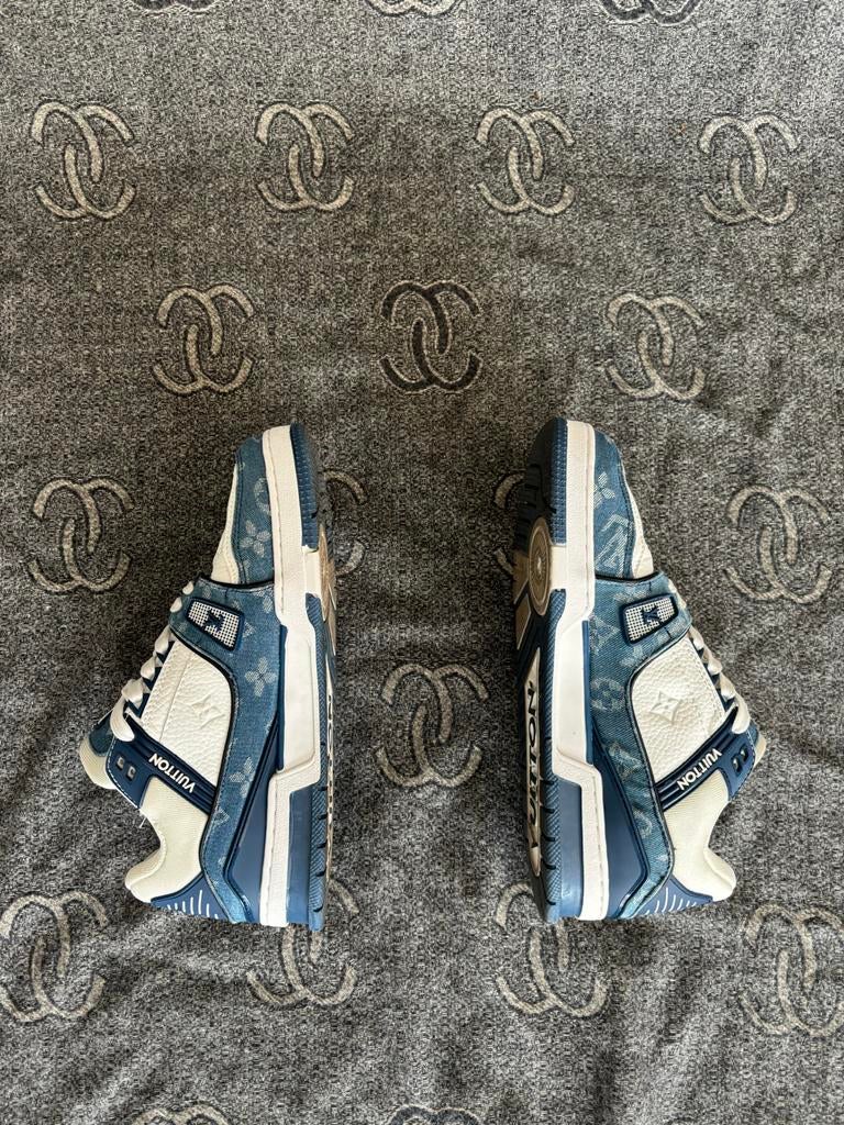 Louis Vuitton Trainers Maat 43, Blauw, Ophalen of Verzenden, Sneakers of Gympen, Zo goed als nieuw