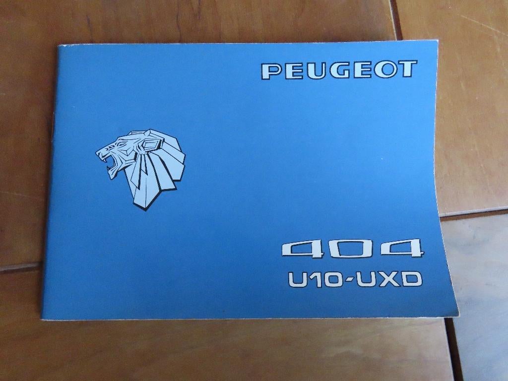 Uniek instructieboek Peugeot 404 Pick-up benzine diesel 1976, Ophalen of Verzenden