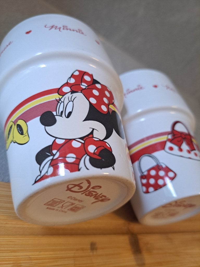 Disney Minnie Mouse melkbekers - set van 2, Ophalen, Mickey Mouse, Nieuw, Servies