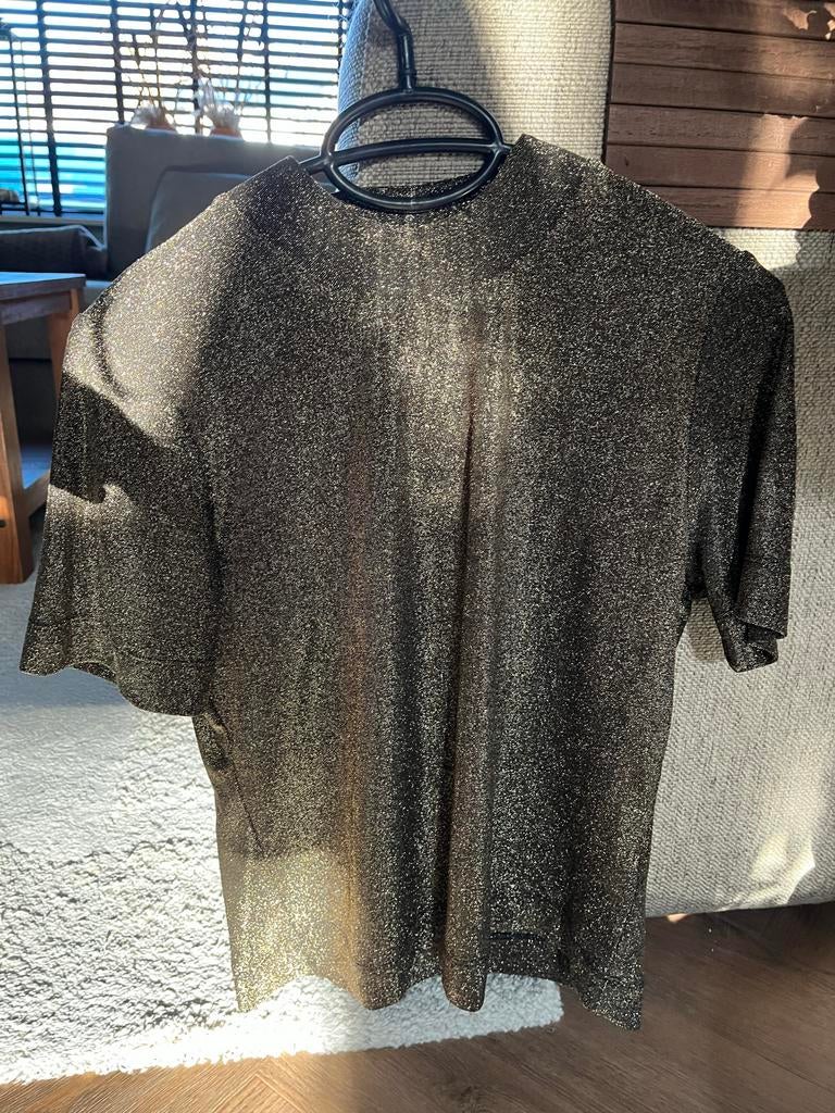 Gouden glitter top en broek Nikkie, Overige kleuren, Ophalen of Verzenden, Maat 36 (S), Lang