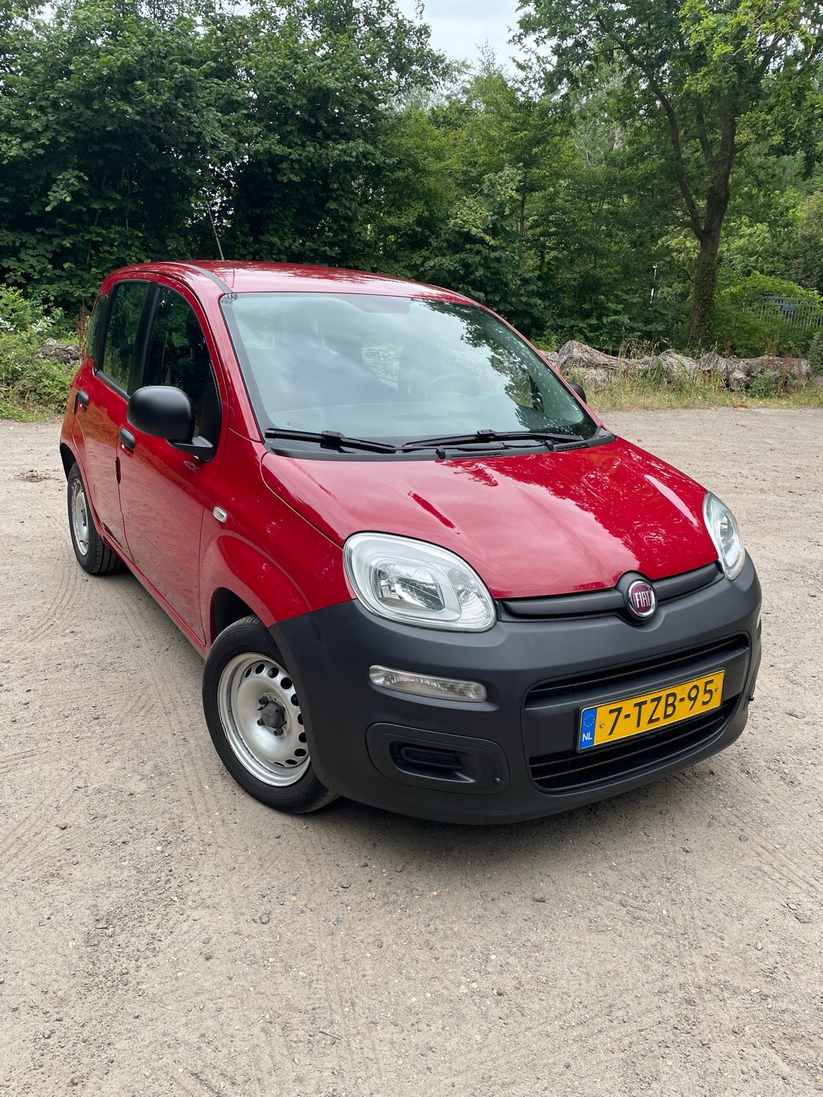 Fiat Panda 0.9 Twinair 44KW 2014 Rood, Auto's, Voorwielaandrijving, Stof, Panda, Origineel Nederlands