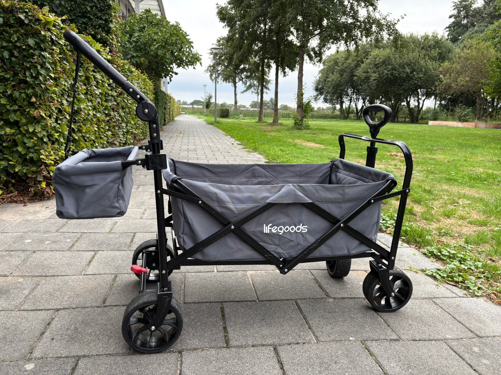 Bolderkar Lifegoods – inclusief opberghoes, Ophalen, Opvouwbaar, Gebruikt