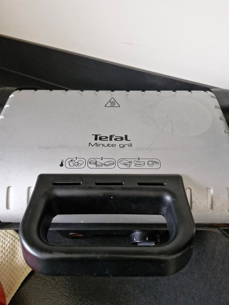 Tefal Minute Grill - Compacte Tafelgrill, Ophalen of Verzenden, Gebruikt, Tafelgrill